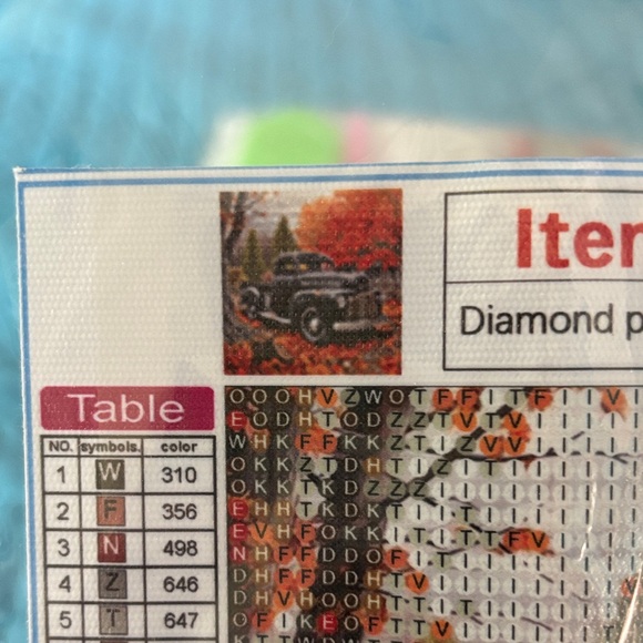 29-8 Vintage Fall Black Truck Diamond Painting Kit - Picture 4 of 8